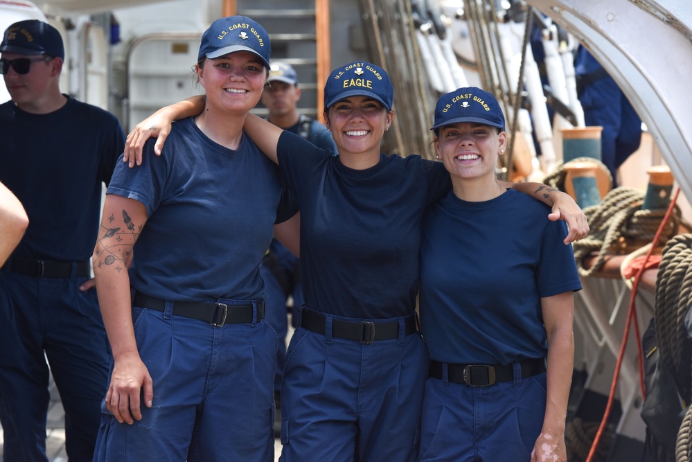 USCGC Eagle crewmembers