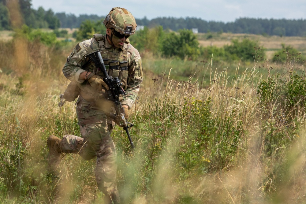 1st Cavalry Division Soldiers Conduct Live-Fire Event at Bemowo Piskie Training Area