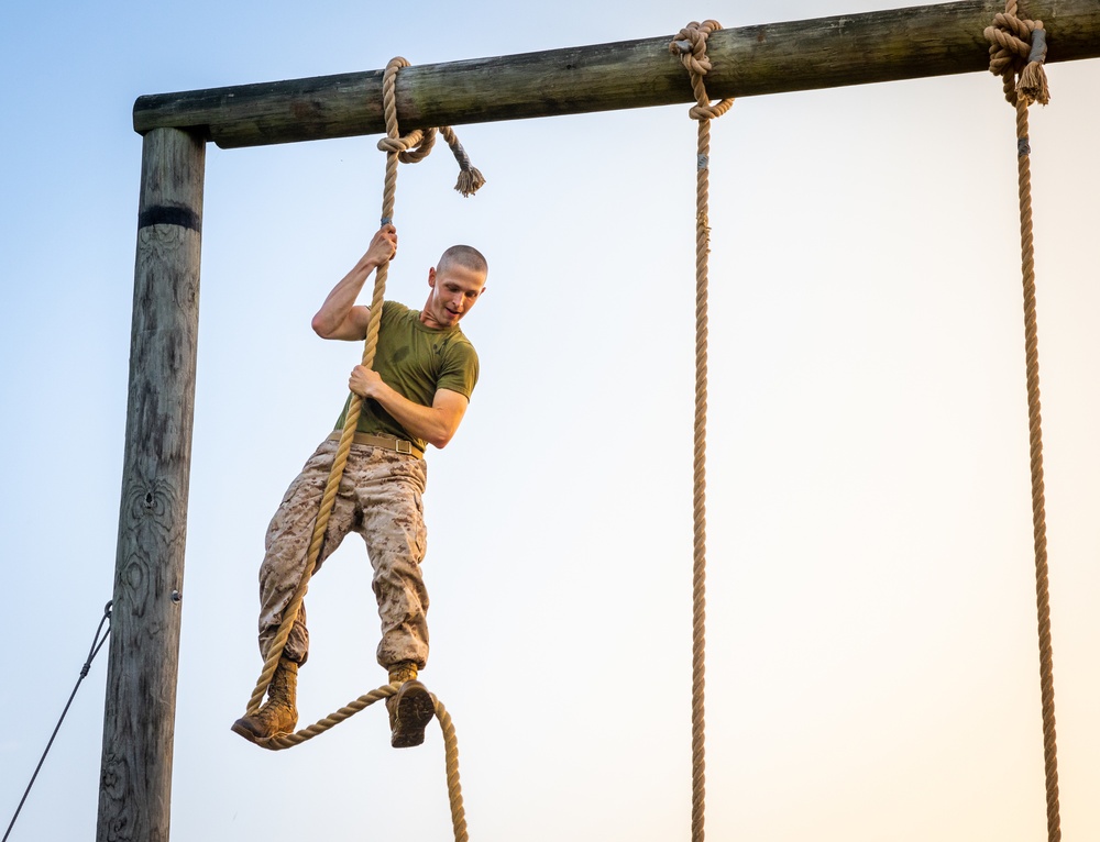 Officer candidates conquer the obstacle course