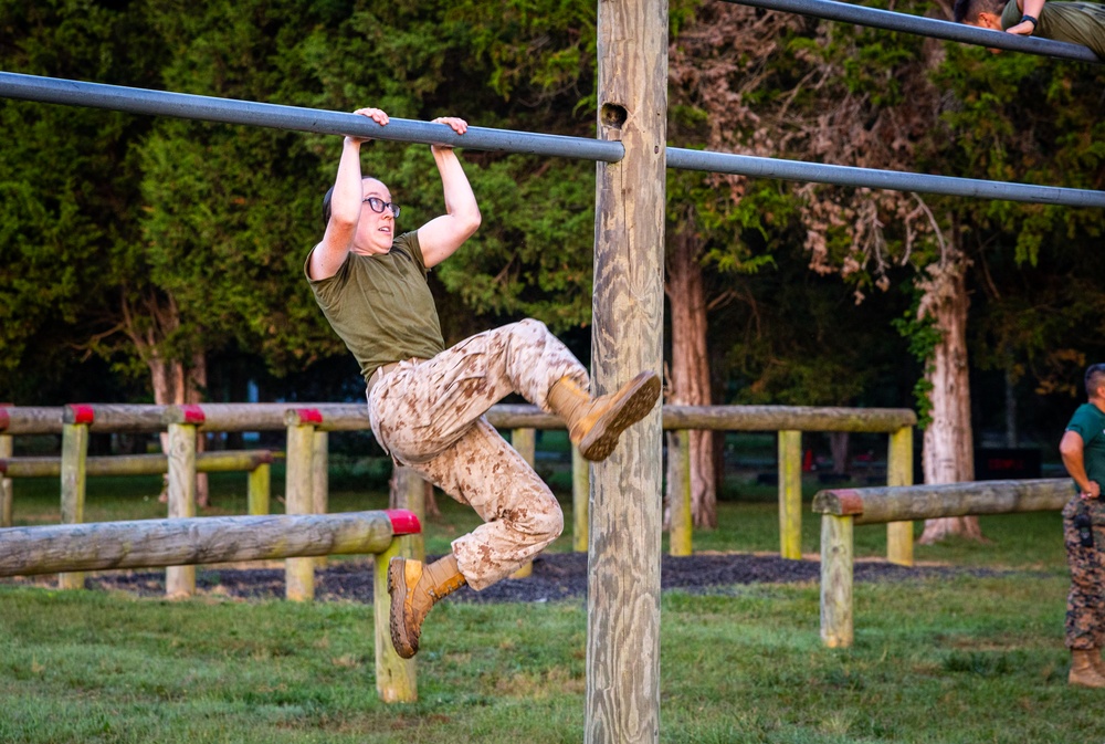 Officer candidates conquer the obstacle course