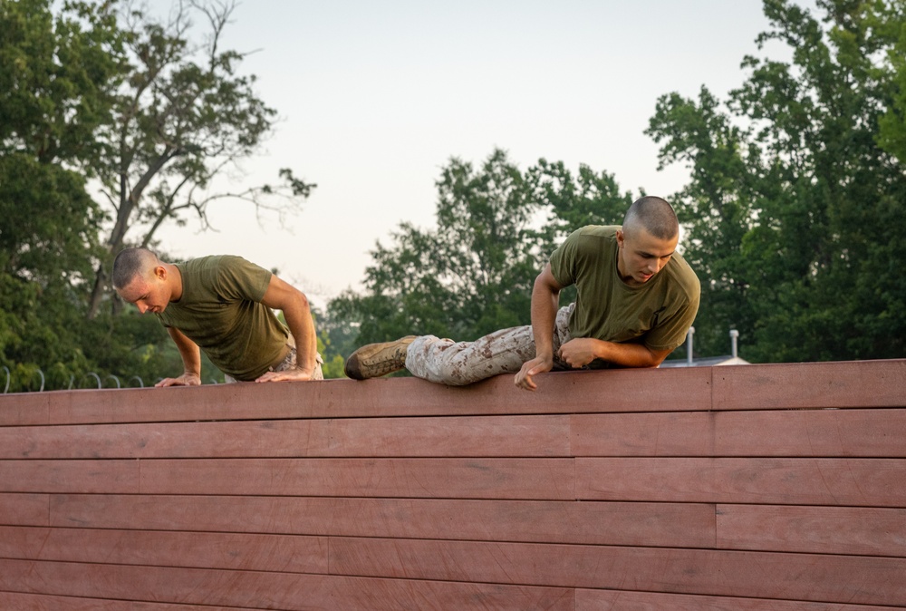 Officer candidates conquer the obstacle course