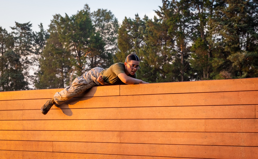 Officer candidates conquer the obstacle course