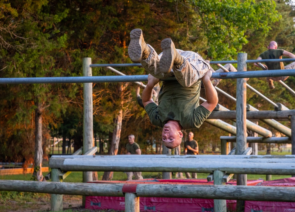 Officer candidates conquer the obstacle course