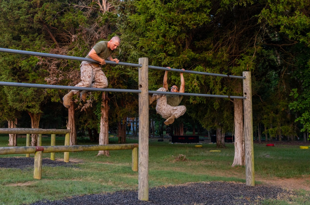 Officer candidates conquer the obstacle course