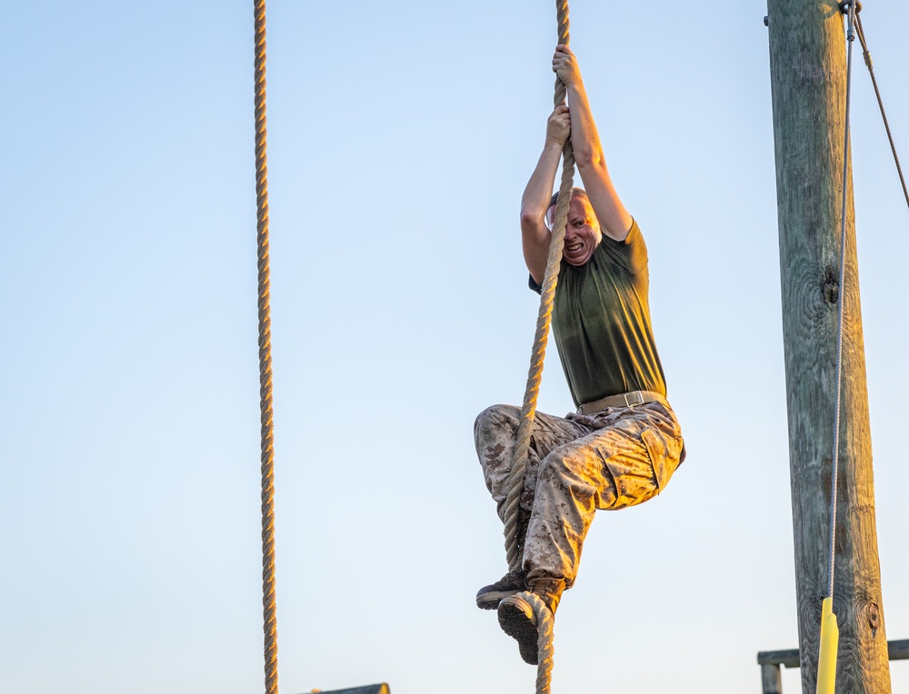 Officer candidates conquer the obstacle course