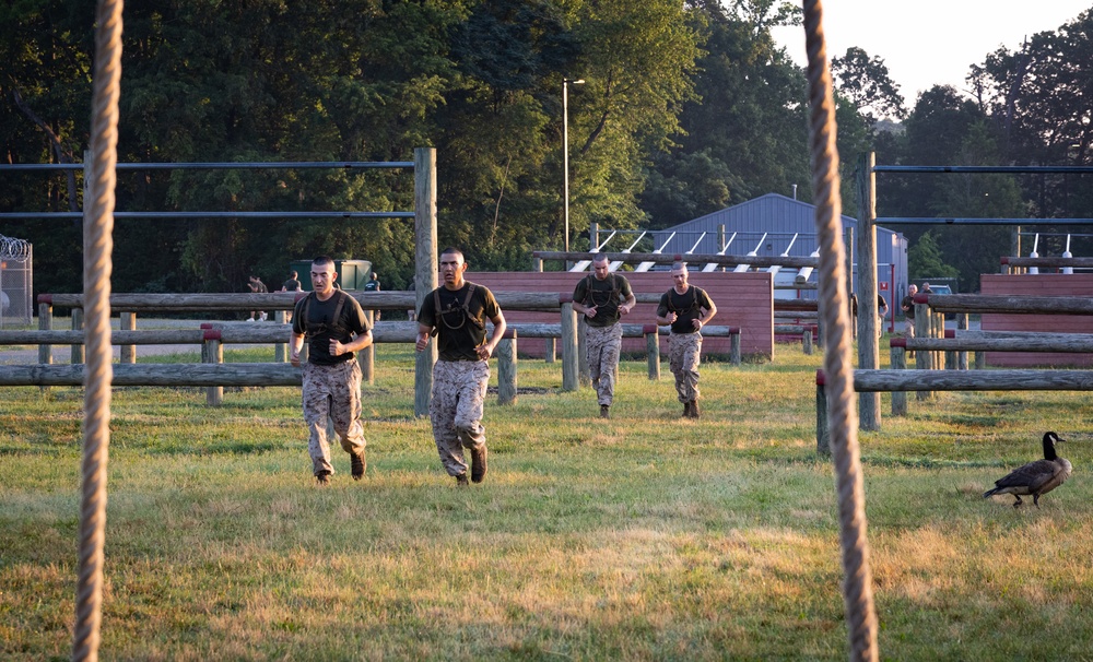 Officer candidates conquer the obstacle course