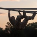 Officer Candidates compete in a timed obstacle course at the Officer Candidate School