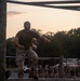 Officer Candidates compete in a timed obstacle course at the Officer Candidate School