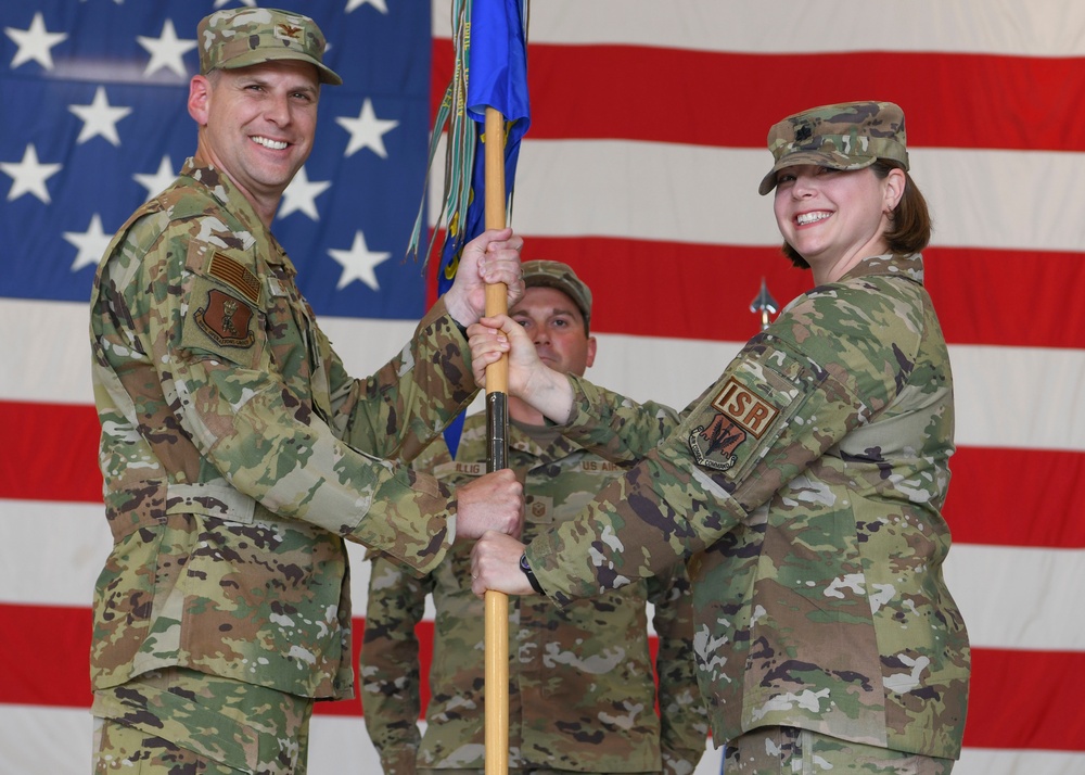 348th Reconnaissance Squadron change of command ceremony