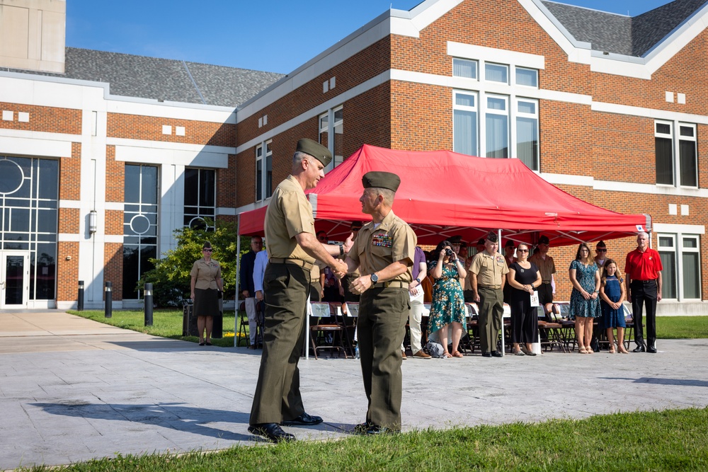 Headquarters Battalion Training and Education Command receives a new battalion commander