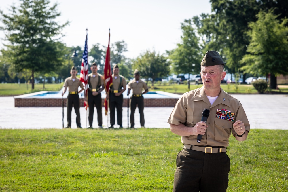 Headquarters Battalion Training and Education Command receives a new battalion commander