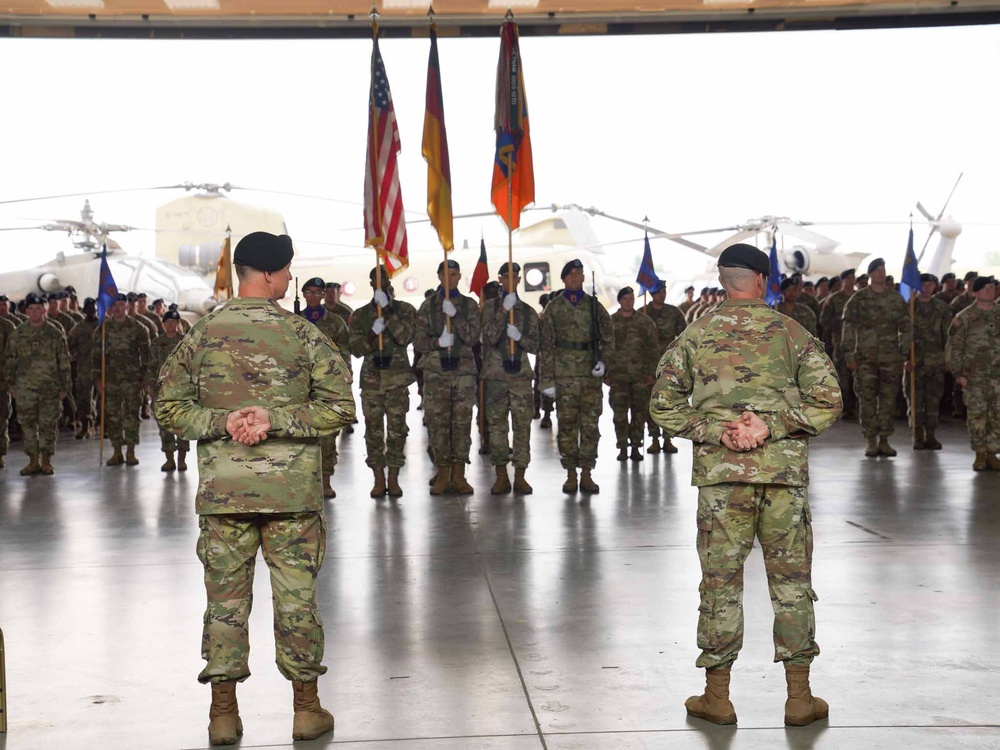 12th Combat Aviation Brigade holds Change of Command Ceremony and Change of Responsibility on Katterbach Kaserne