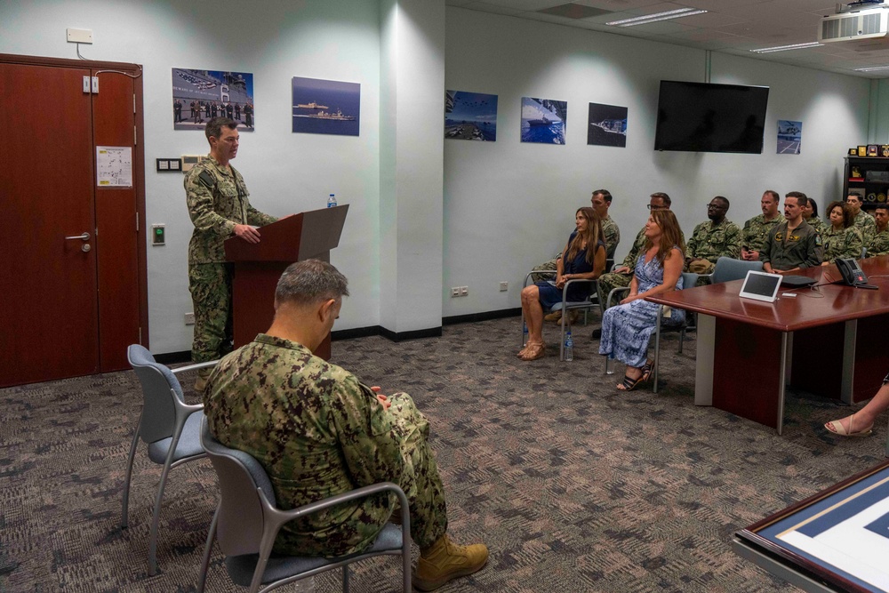 DESTROYER SQUADRON 7 HOLDS CHANGE OF COMMAND CEREMONY