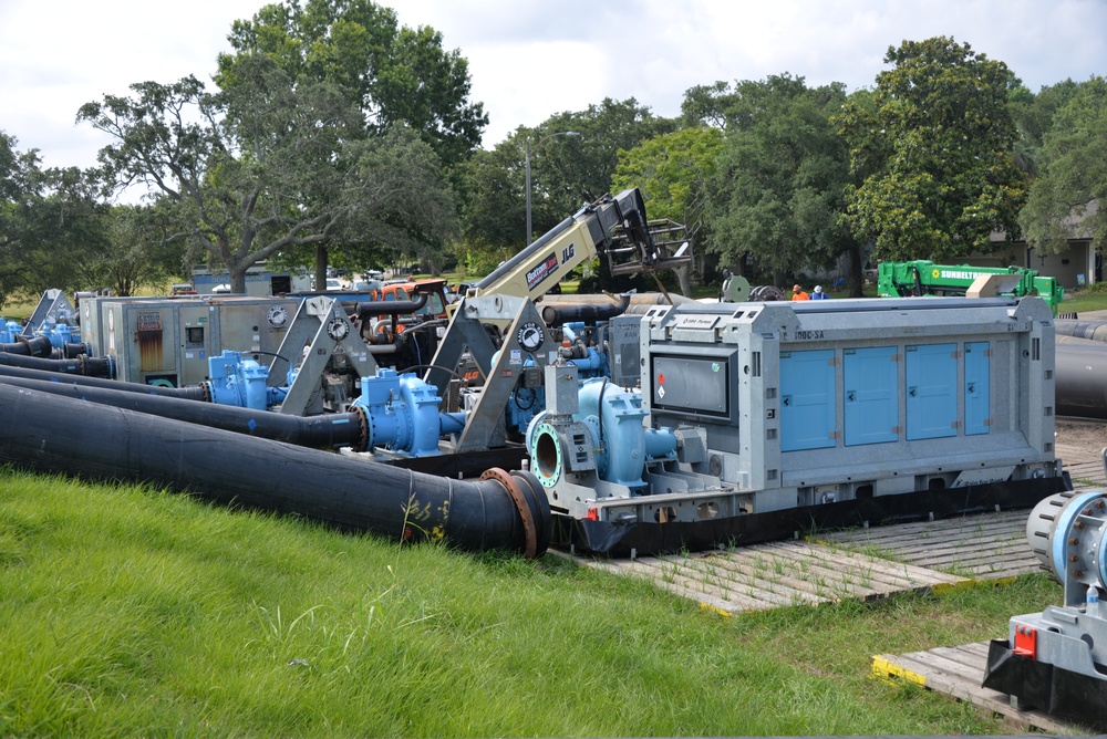 Corps of Engineers to remove temporary pumps at the London Avenue Outfall Canal in New Orleans