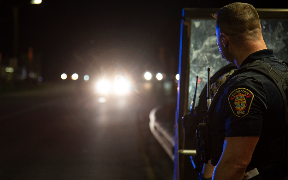 PMO conducts roadside safety checks at Camp Lejeune