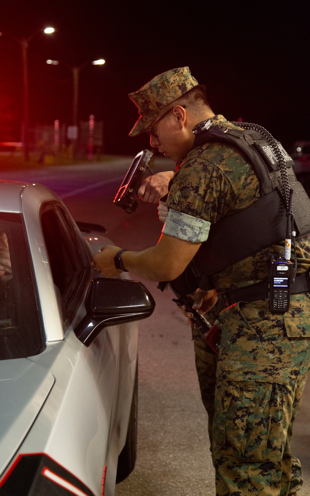 PMO conducts roadside safety checks at Camp Lejeune