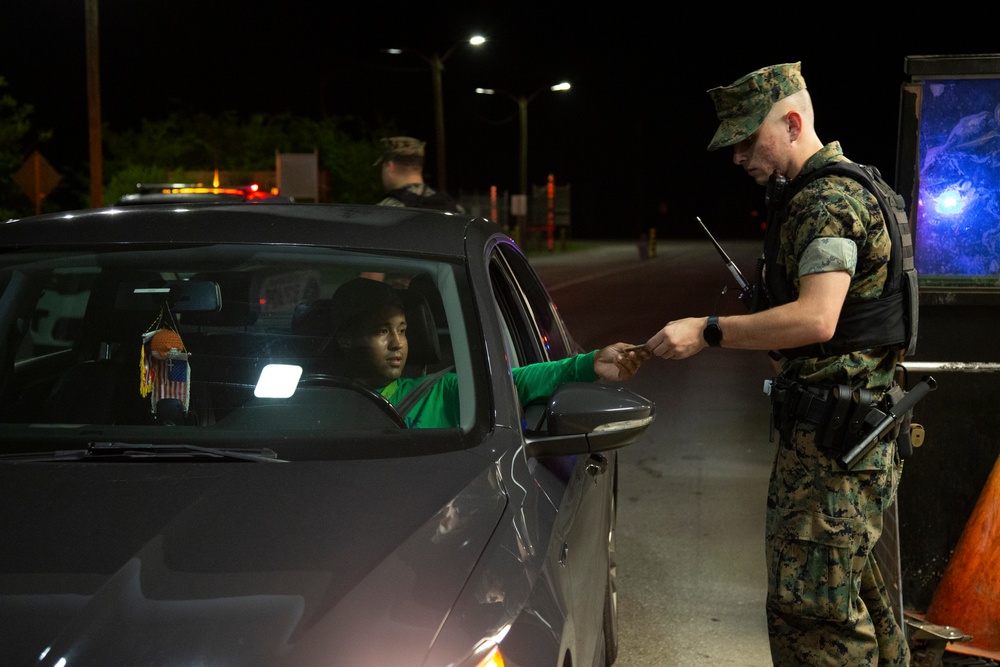 PMO conducts roadside safety checks at Camp Lejeune