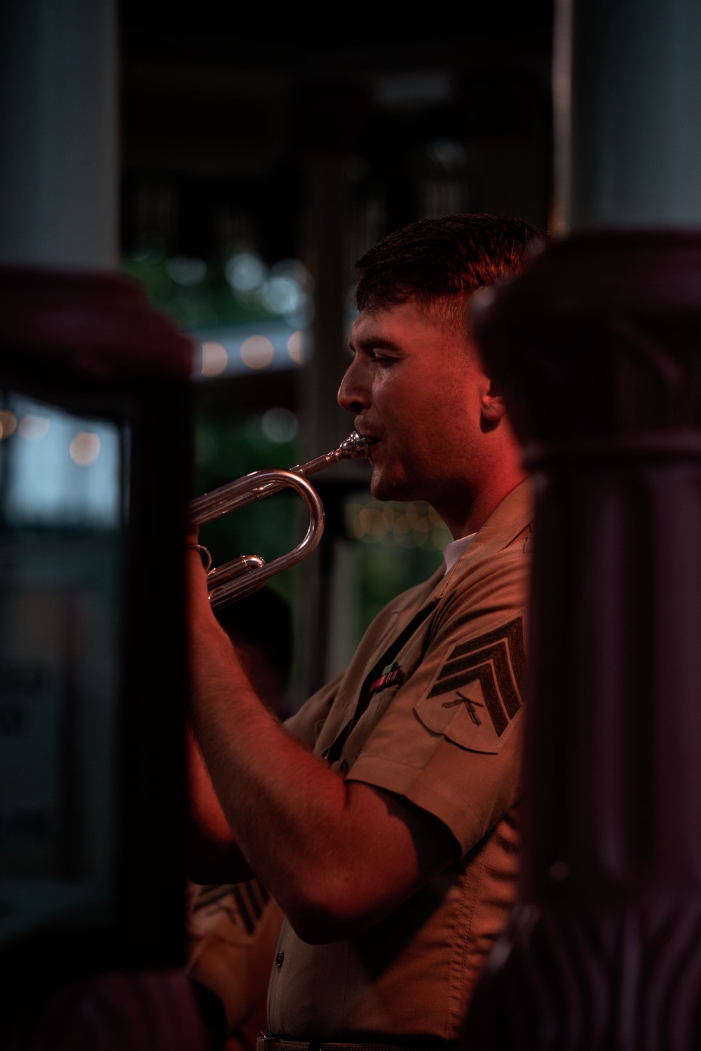 1st MARDIV Band performs at Disneyland for Independence Day