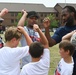NFL Pro Camp runs drills with Department of Defense dependents
