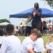 NFL Pro Camp runs drills with Department of Defense dependents