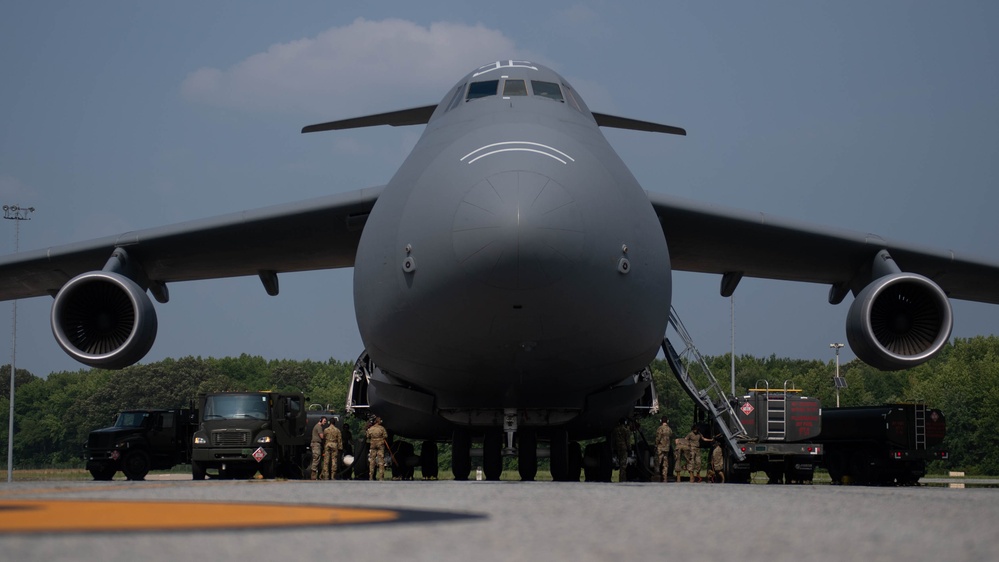 Dover AFB performs first C-5M Super Galaxy wet wing defuel