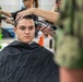 Recruits Receive Haircuts