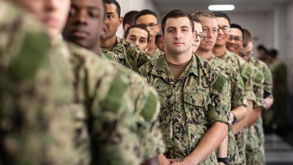 Recruits Receive Haircuts