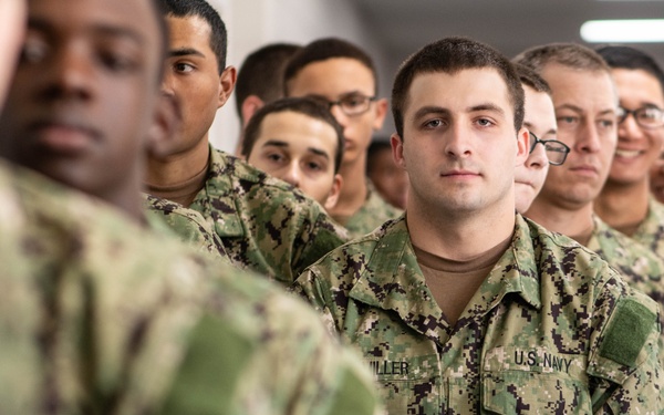 Recruits Receive Haircuts