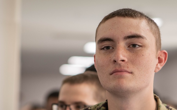 Recruits Receive Haircuts
