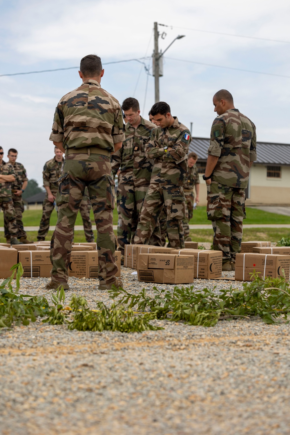 French soldiers conduct a direct action raid during Exercise Raven