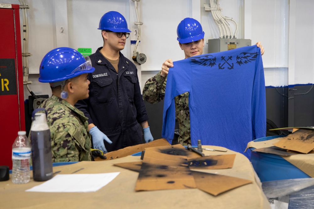 Flight Deck Jersey Stencil