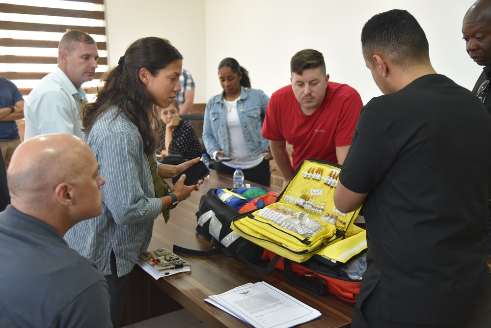 Jordan Air Ambulance Medic Shows Off His Medical Bag