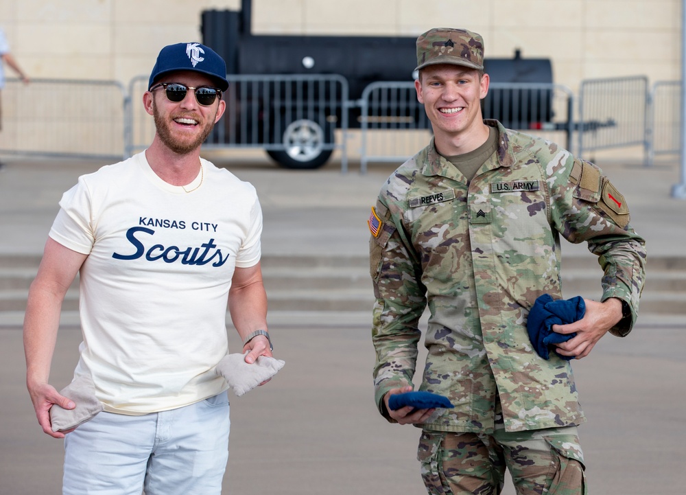 1st Infantry Division, Kansas National Guard show Kansas pride at Sporting KC game