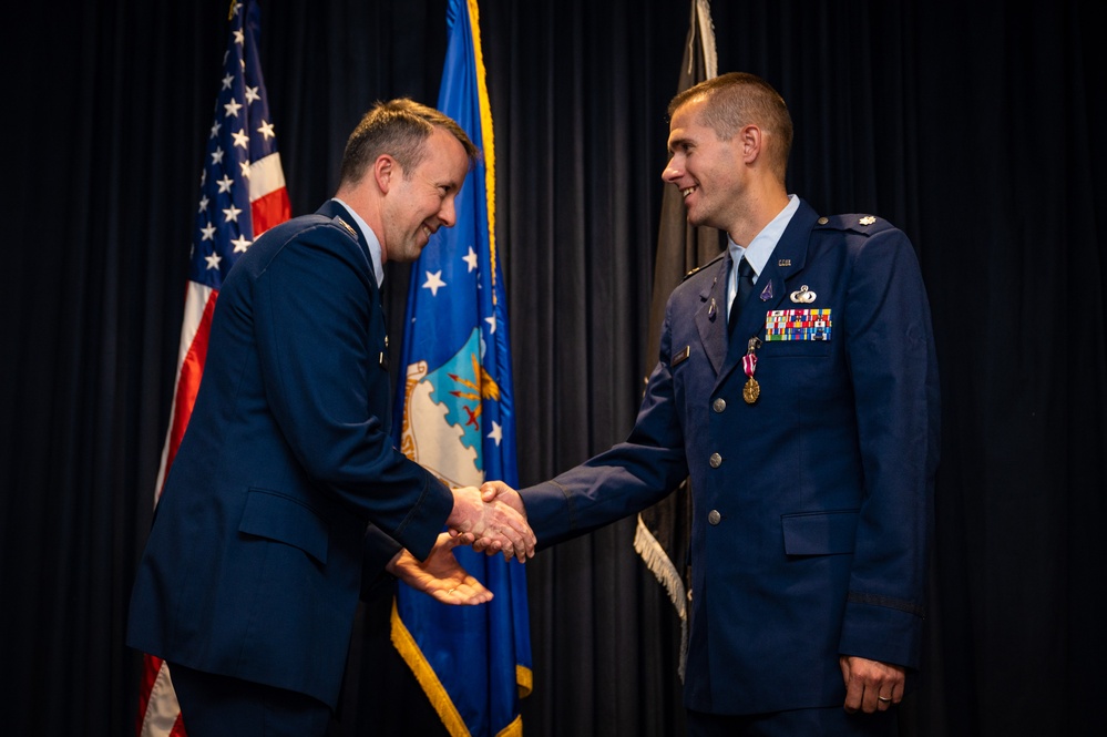 AFRL Materiel Leader and Chief bids farewell during Assumption of Leadership Ceremony