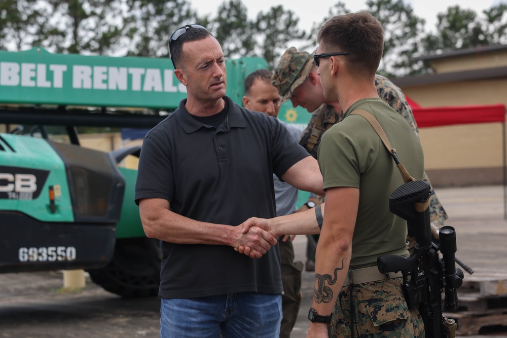 Brig. Gen. Clark visits 4th MARDIV Marines during Raven Exercise 6-23