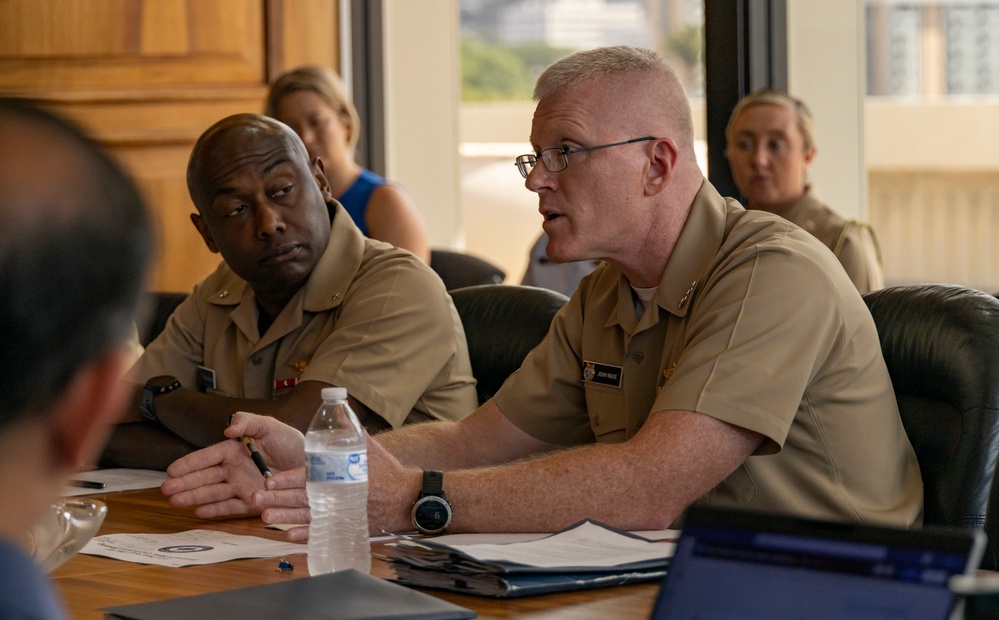 Commander Navy Region Hawaii, Joint Task Force-Red Hill leaders meet with Hawaii Gov. Josh Green