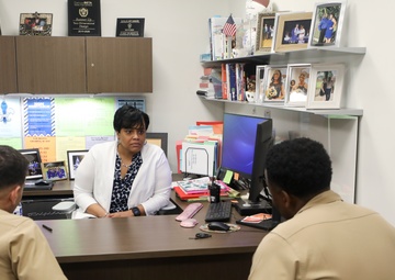 Baton Rouge Marines inspect cadets at West Feliciana High School NJROTC 2023 Annual Military Inspection