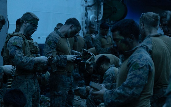 E Co Australian airfield assault exercise