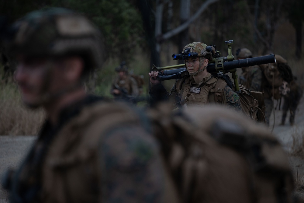 E Co Australian airfield assault exercise