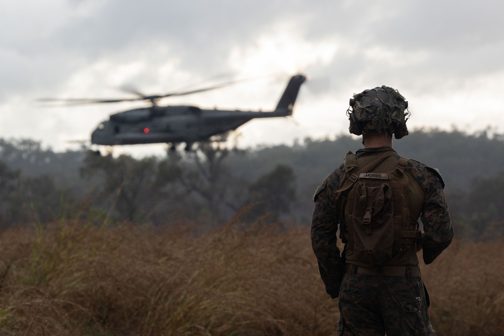 E Co Australian airfield assault exercise