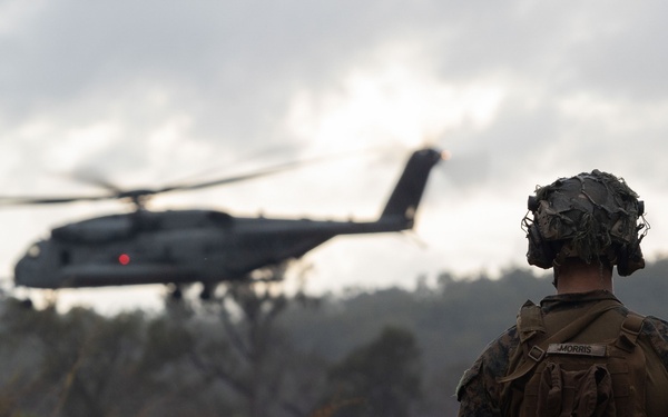 E Co Australian airfield assault exercise