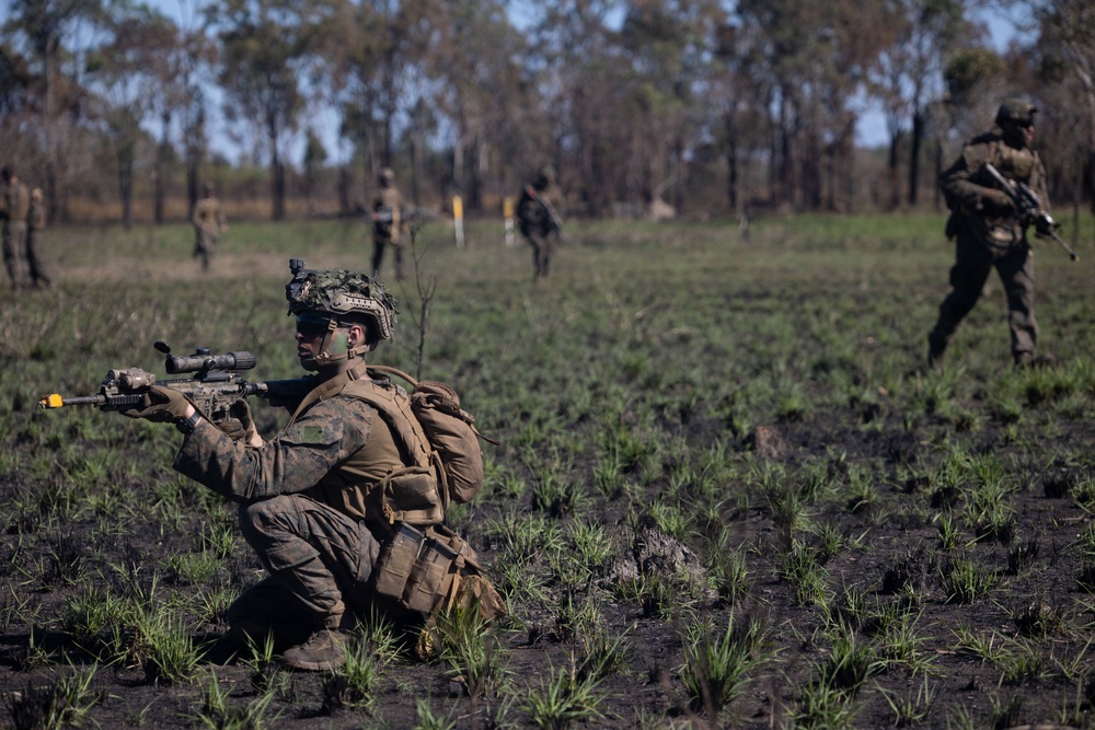 E Co Australian airfield assault exercise