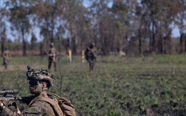 E Co Australian airfield assault exercise