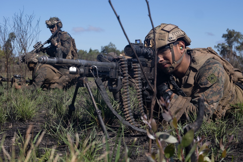 E Co Australian airfield assault exercise