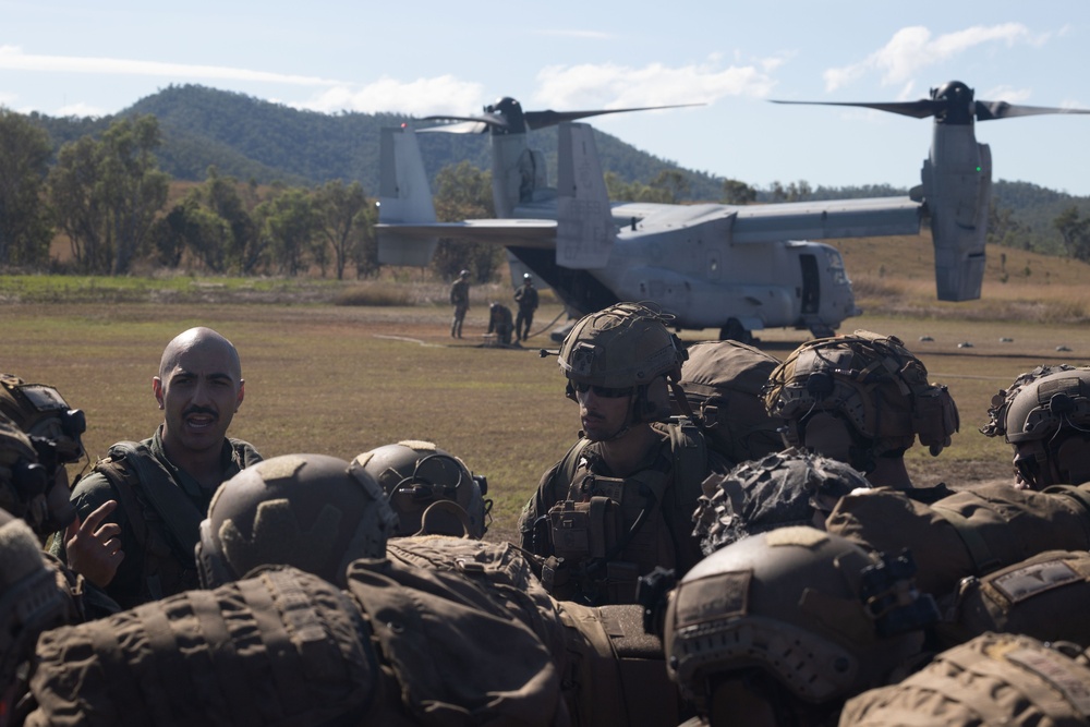 E Co Australian airfield assault exercise