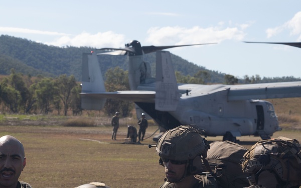 E Co Australian airfield assault exercise