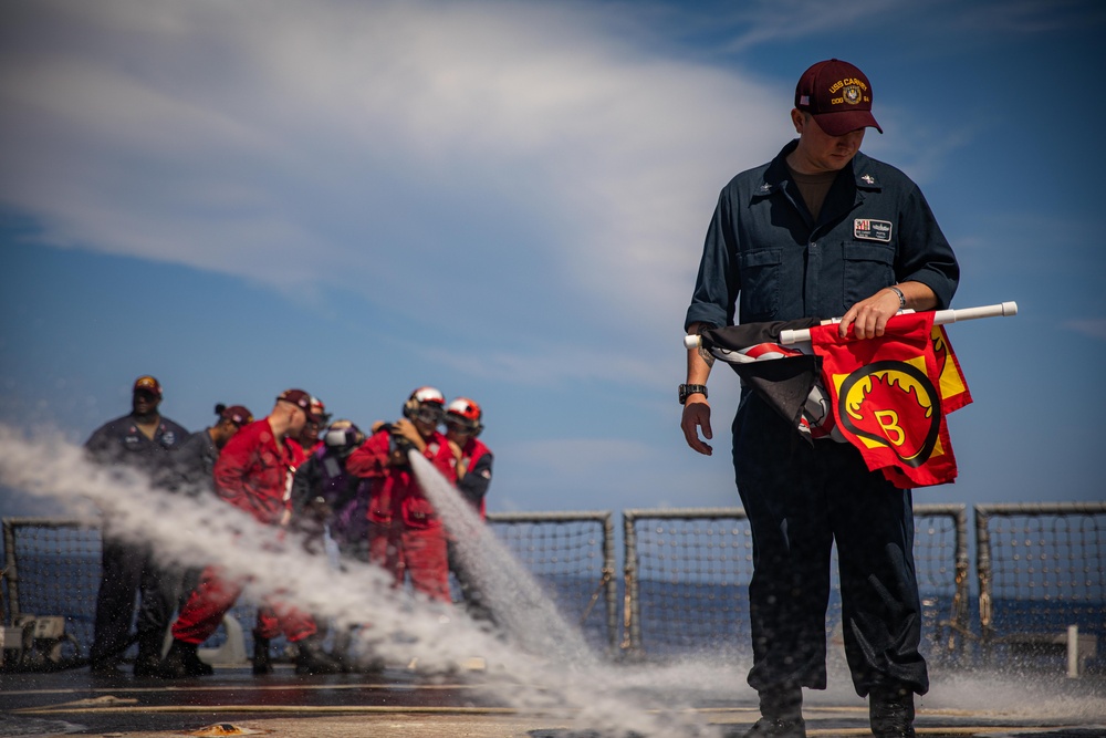 USS Carney (DDG 64) Conducts Crash and Salvage Drill