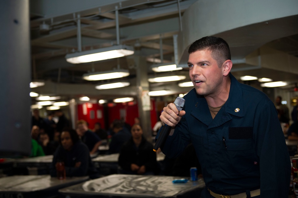 USS Carl Vinson (CVN 70) Conducts Underway MWR Events