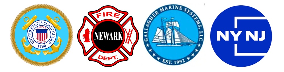 Unified Command logos for Port Newark Vessel Fire Response. (U.S. Coast Guard photo)