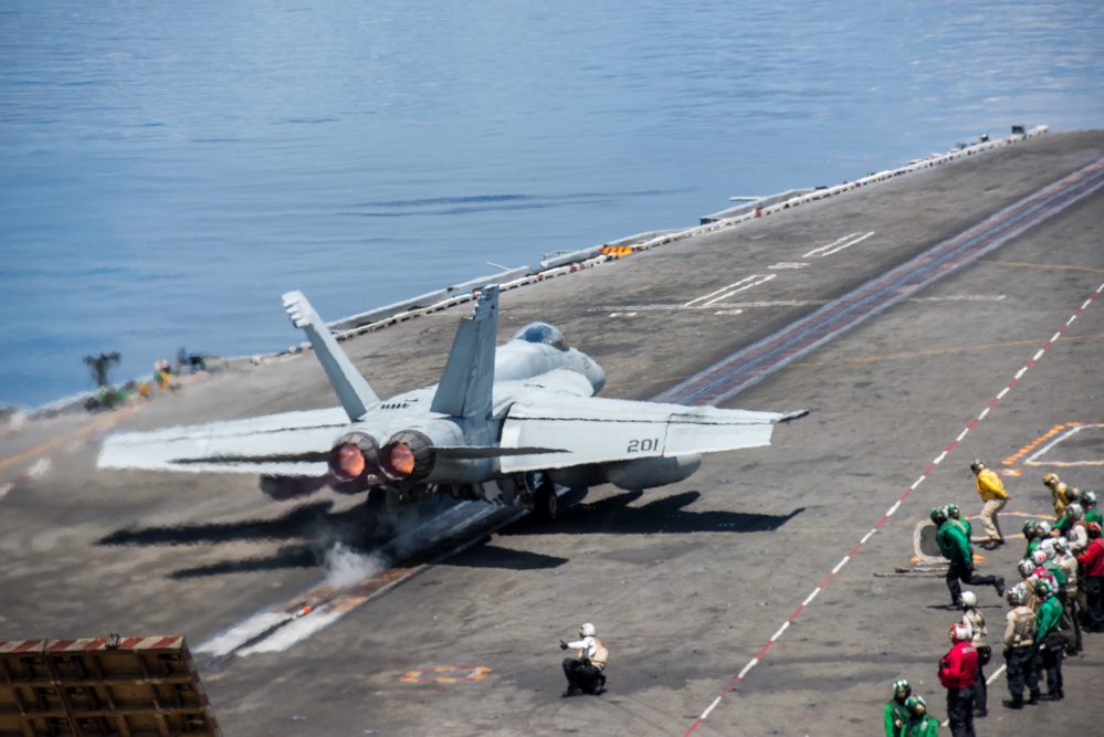 USS Ronald Reagan (CVN 76) conducts flight operations